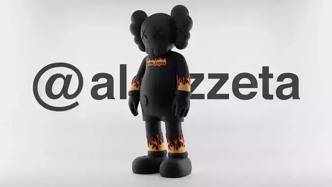 Kaws Palm Angels 3 Textured