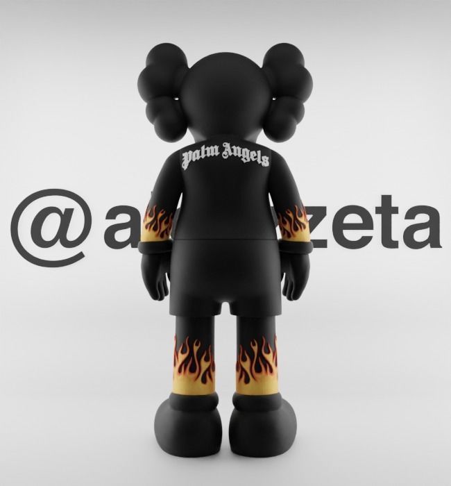 Kaws Palm Angels 3 Textured Low-poly 3D model_19