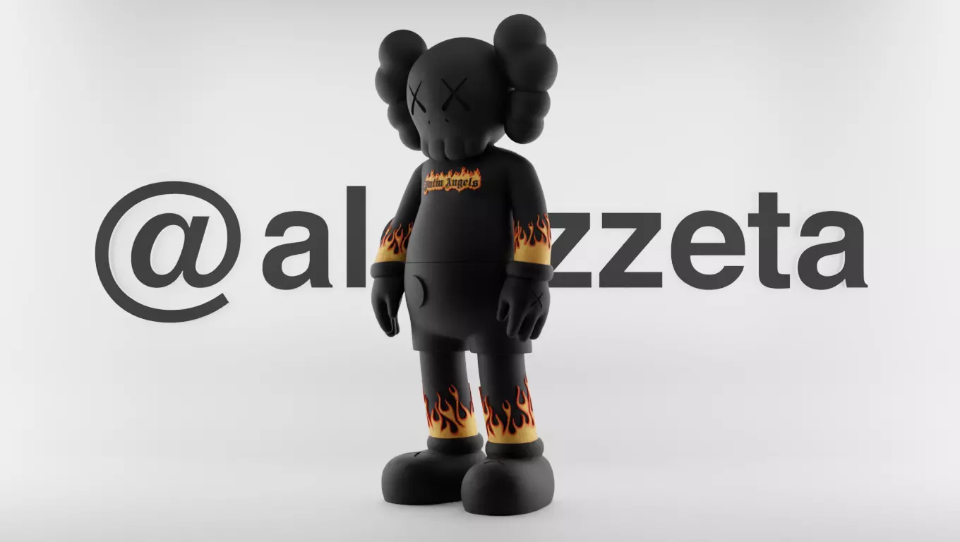 Kaws Palm Angels 3 for Print 3D print model_0