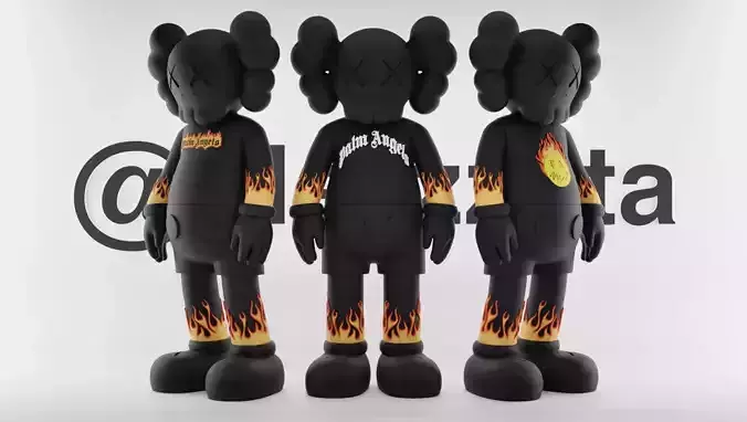 Kaws Palm Angels Bundle 3 Styles Textured