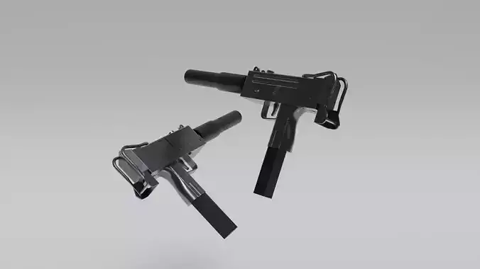 MAC-10 gun 3D model
