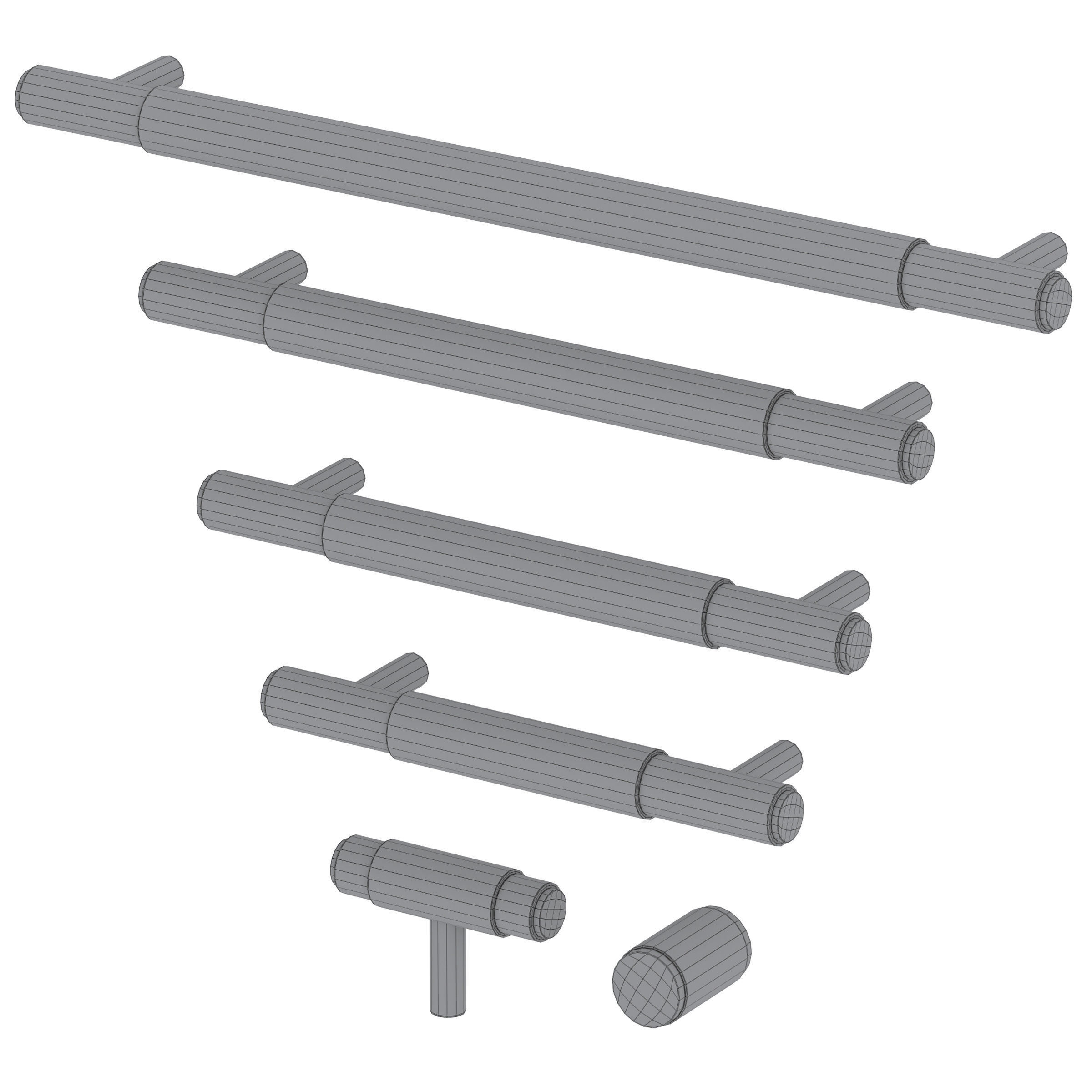 Furniture handles GOTHAM by Meraki 3D model_4