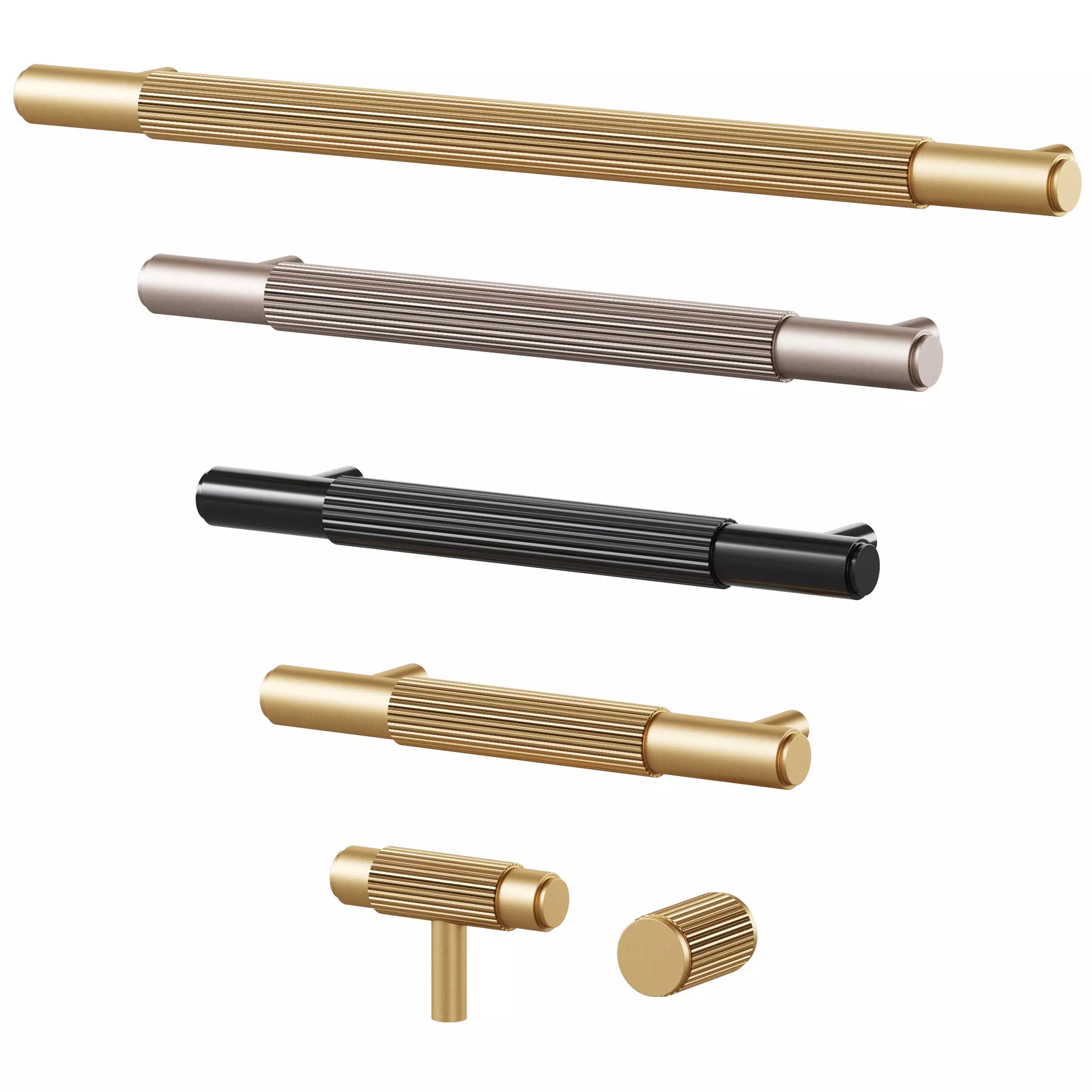 Furniture handles GOTHAM by Meraki 3D model_0