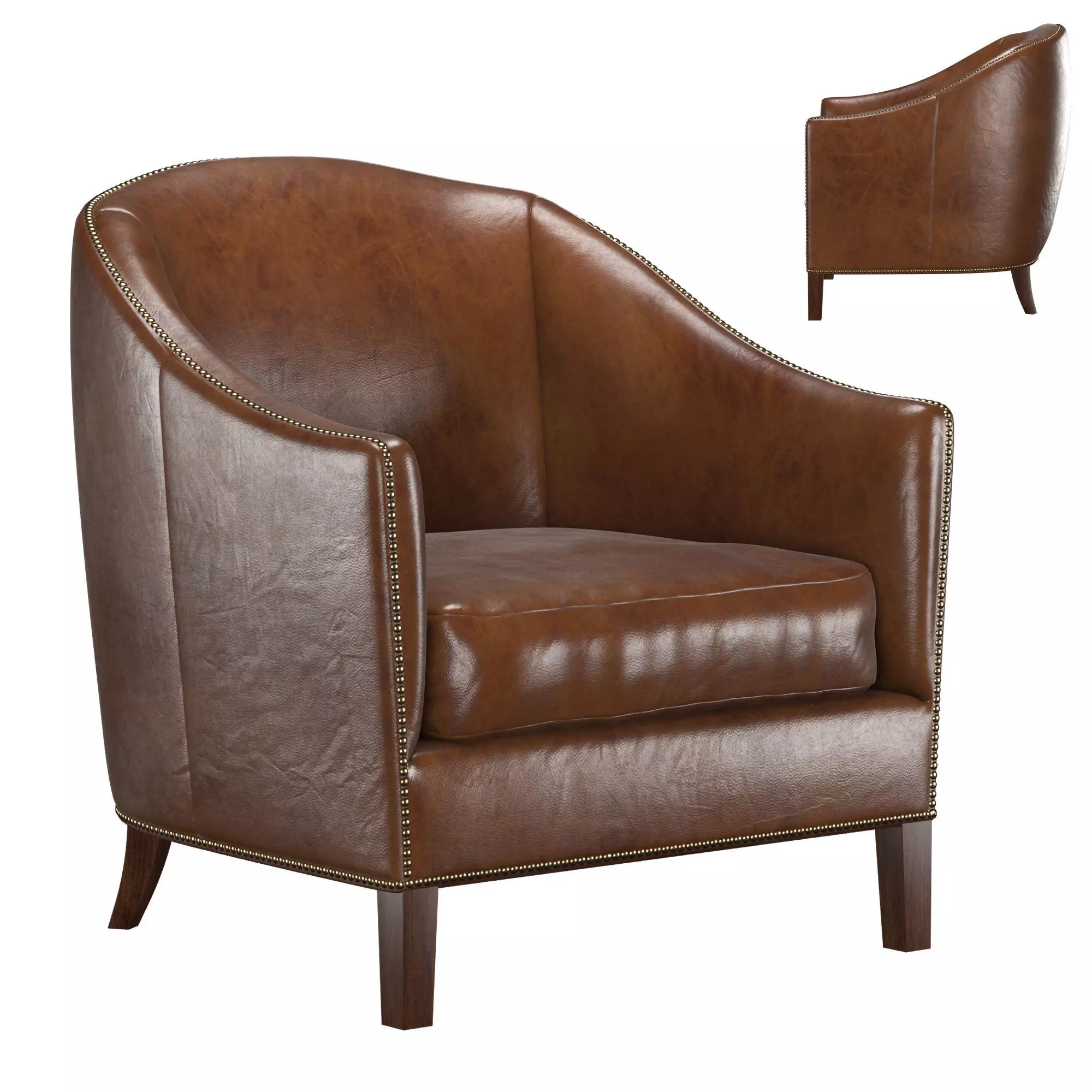 Archer Club Chair 3D model