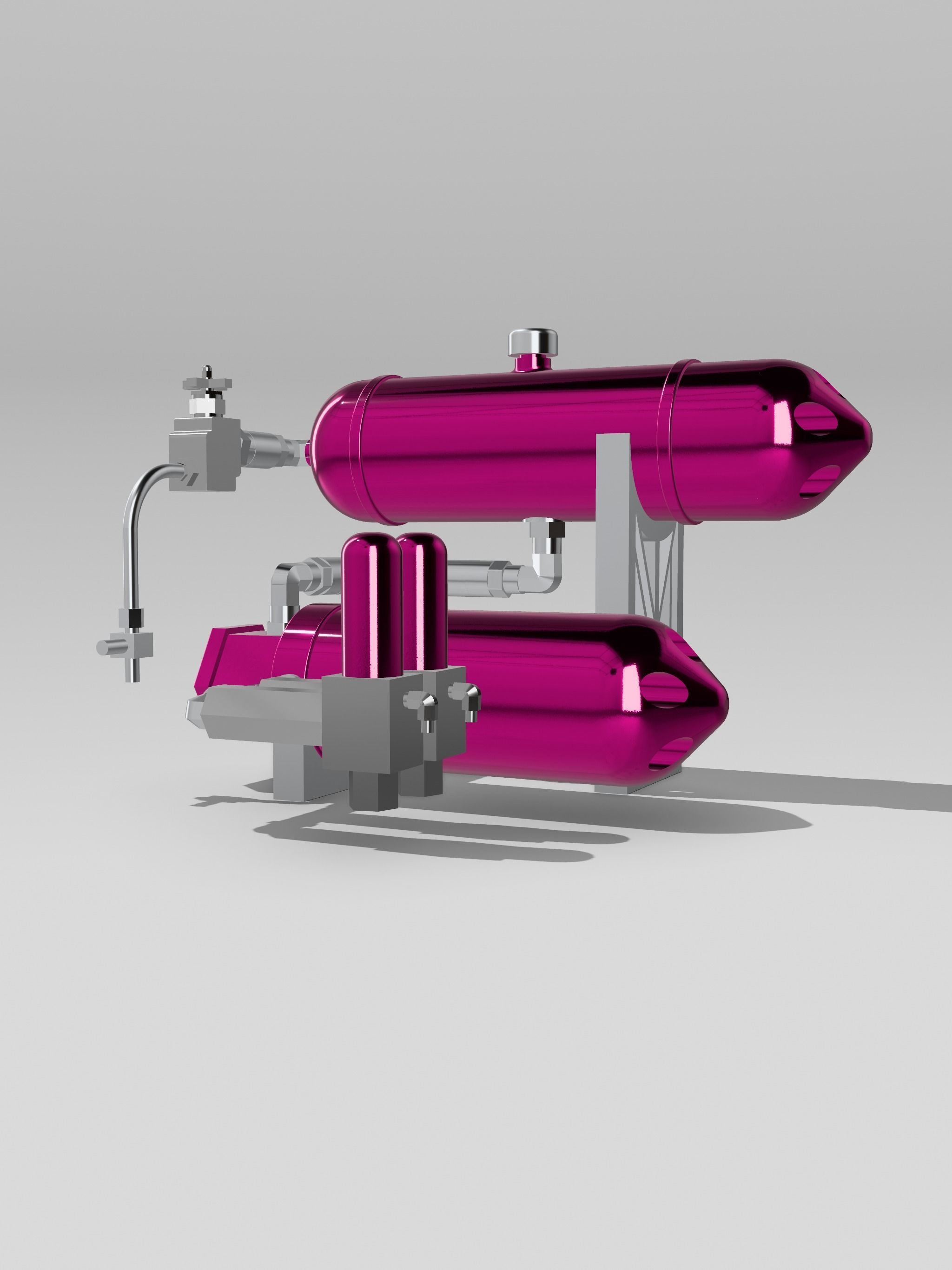 Lowrider Pesco Hydraulic Pump Assembly 5 HOLE DESIGN 3D print model_3