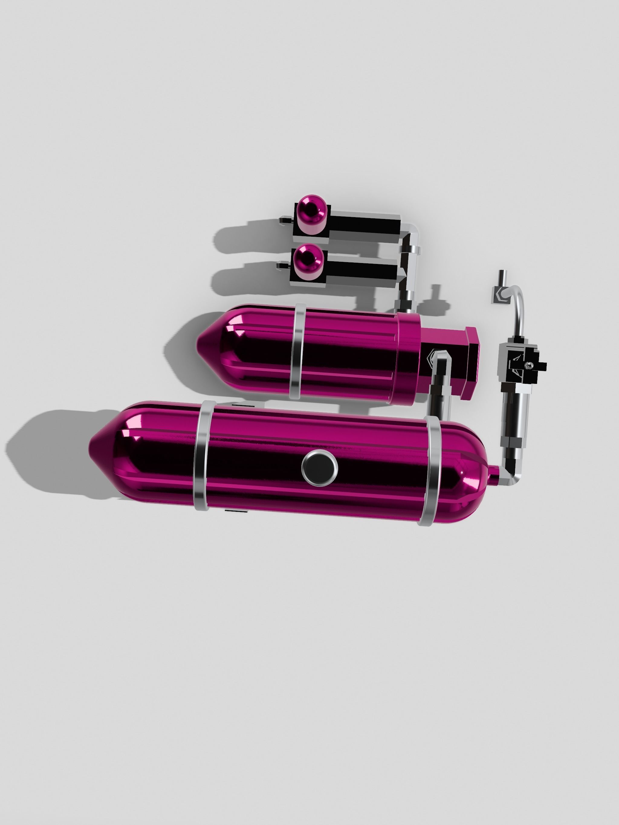 Lowrider Pesco Hydraulic Pump Assembly 5 HOLE DESIGN 3D print model_7