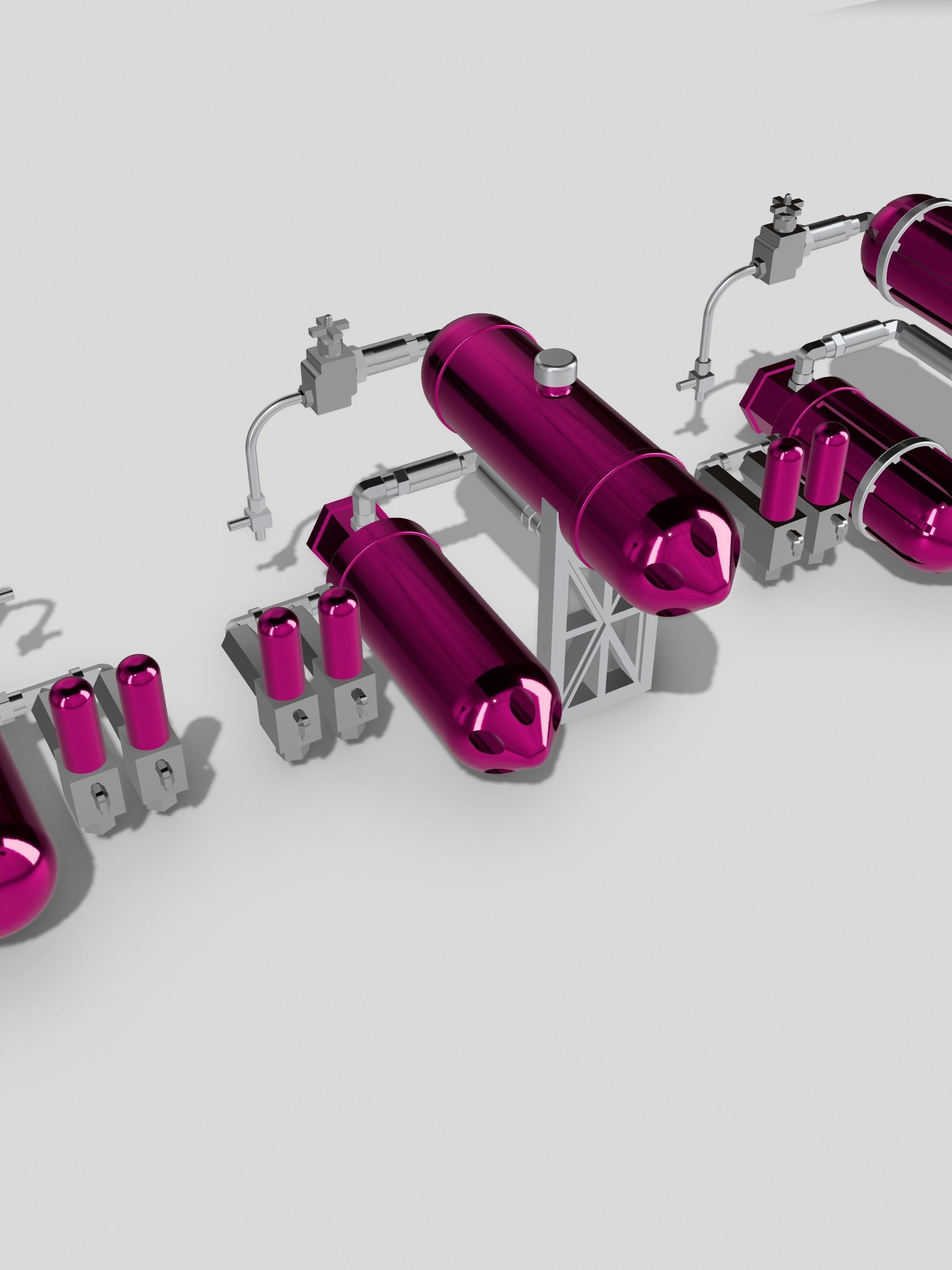Lowrider Pesco Hydraulic Pump Assembly 5 HOLE DESIGN 3D print model_6