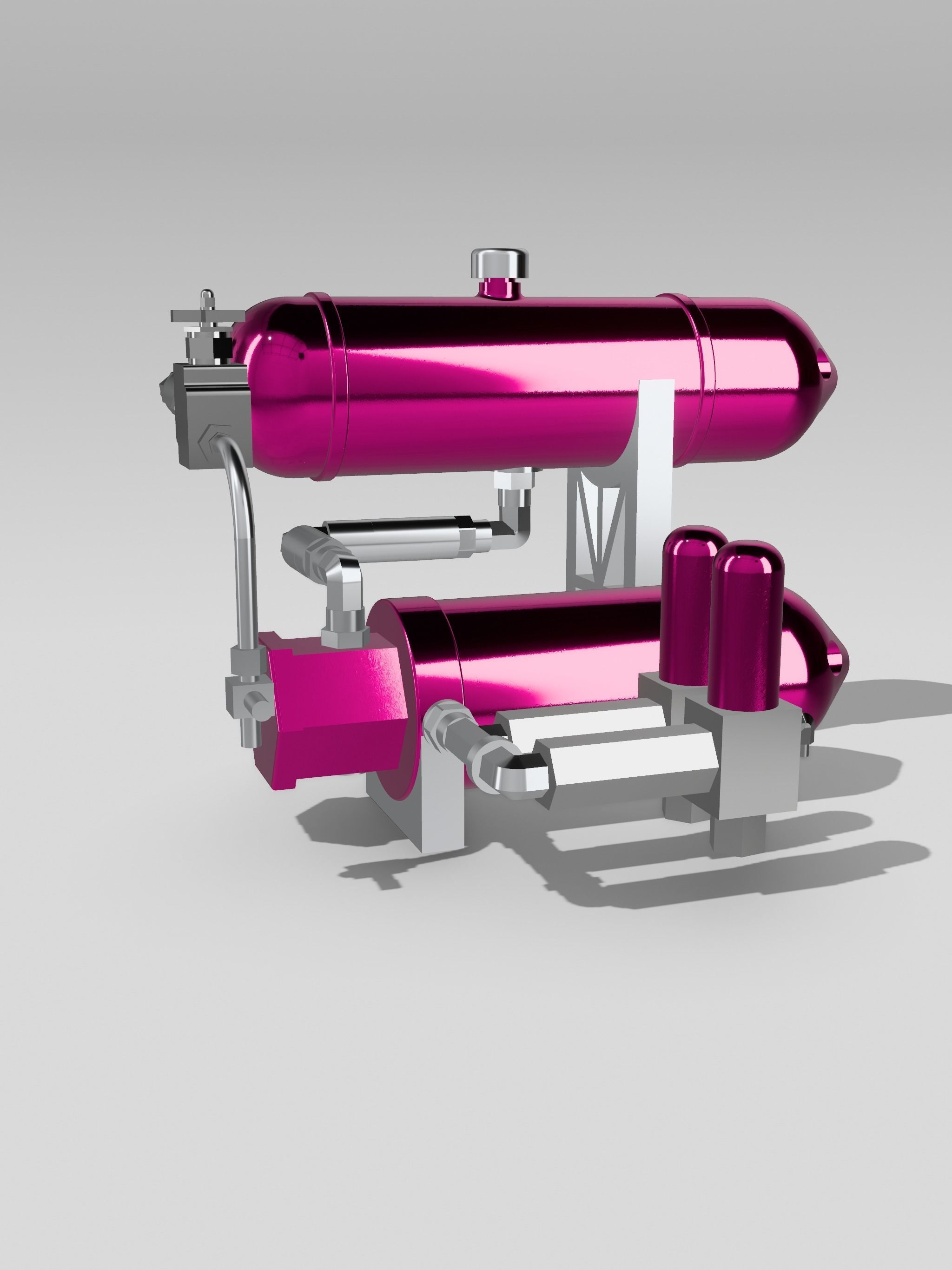 Lowrider Pesco Hydraulic Pump Assembly 5 HOLE DESIGN 3D print model_2