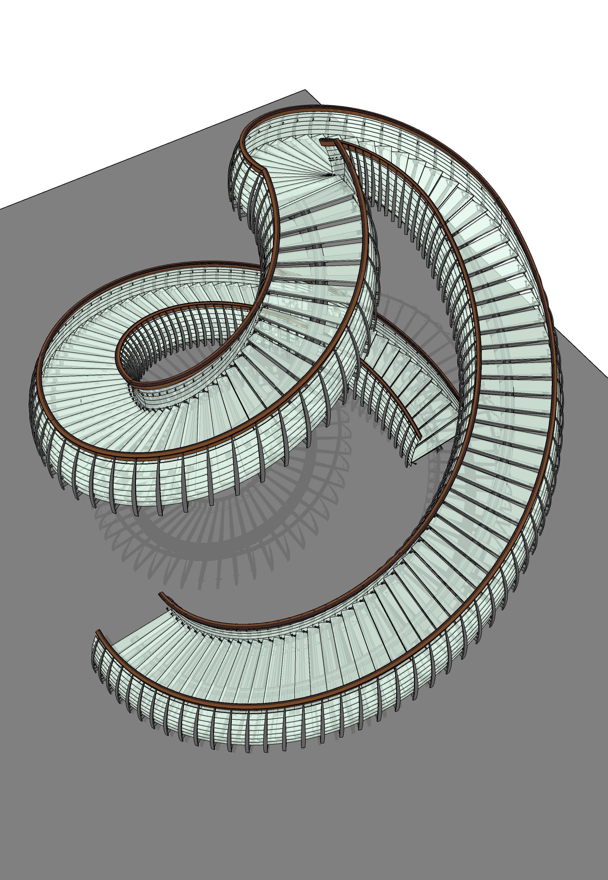 Yin Yang Stairs 3D model_2
