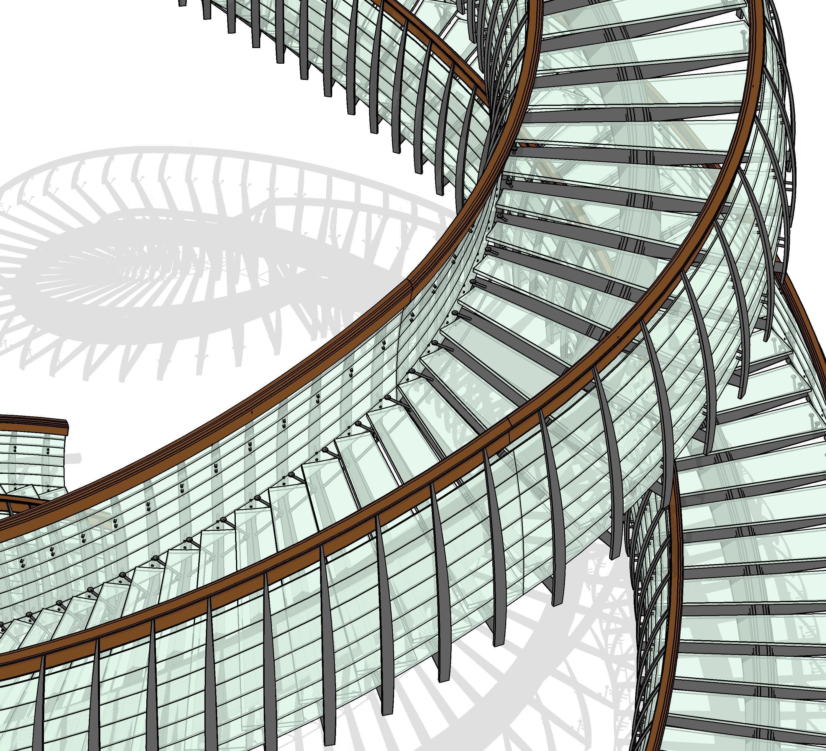 Yin Yang Stairs 3D model_3