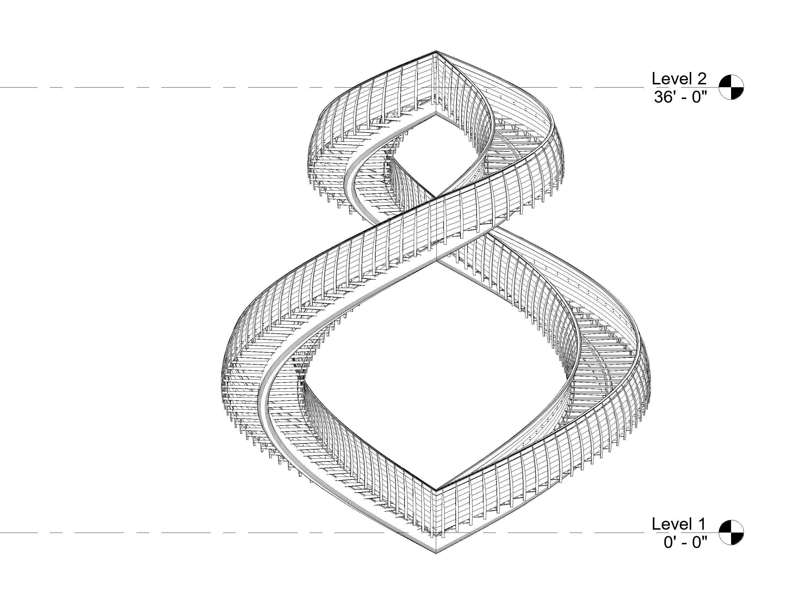 Yin Yang Stairs 3D model_4