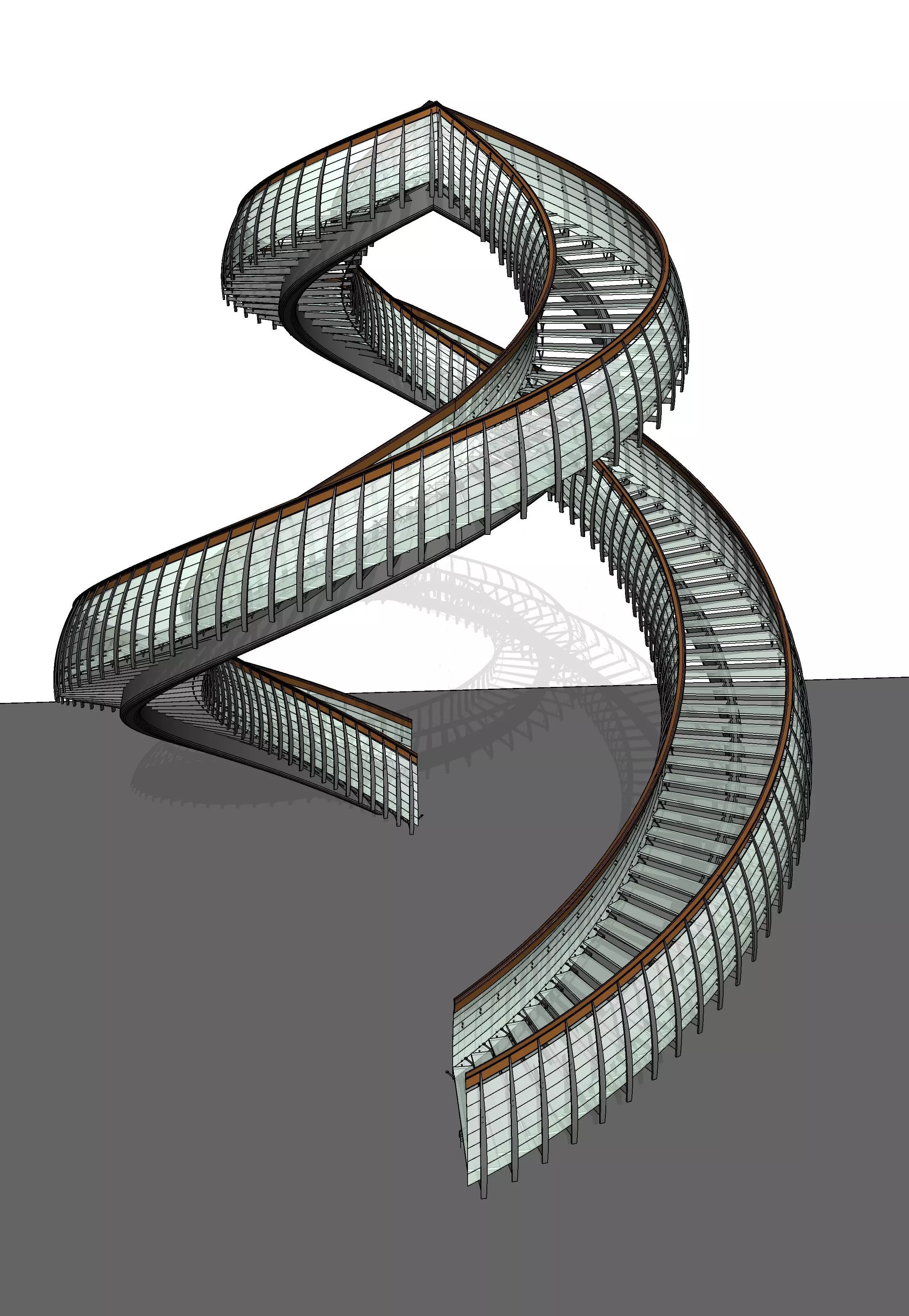 Yin Yang Stairs 3D model_0