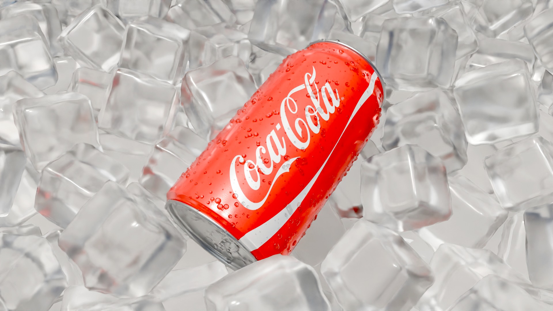 Can on ice with condensation 3D model_4