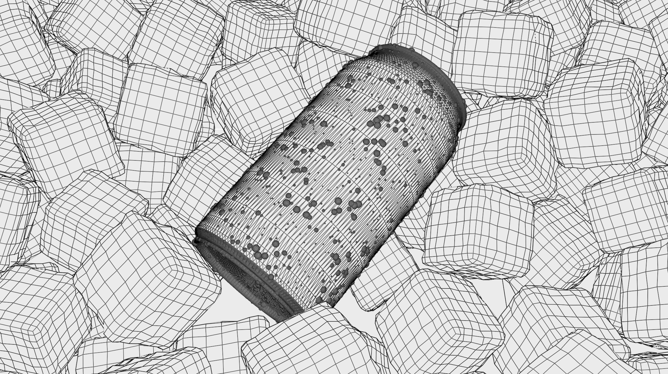 Can on ice with condensation 3D model_5