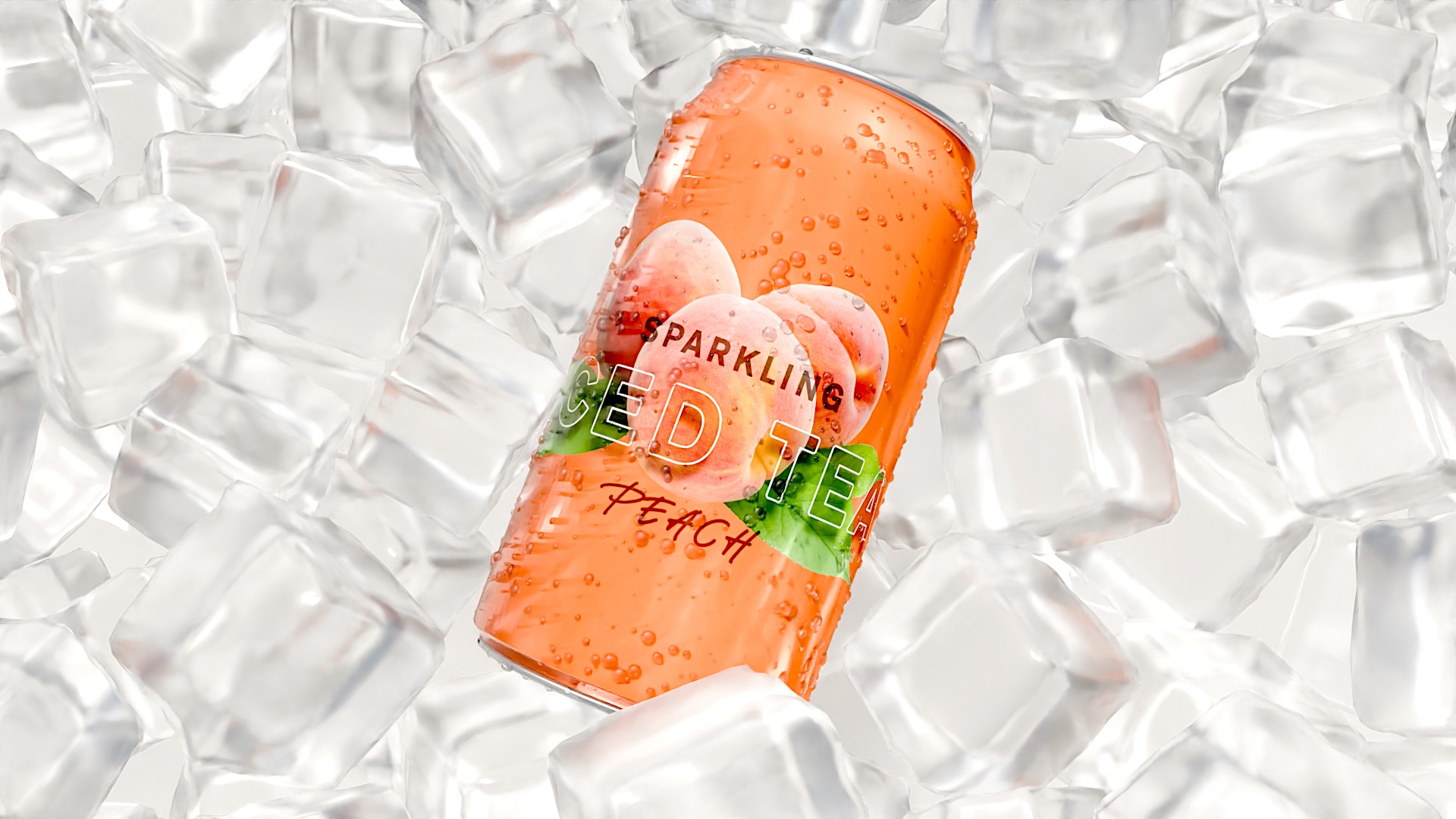 Can on ice with condensation 3D model_3