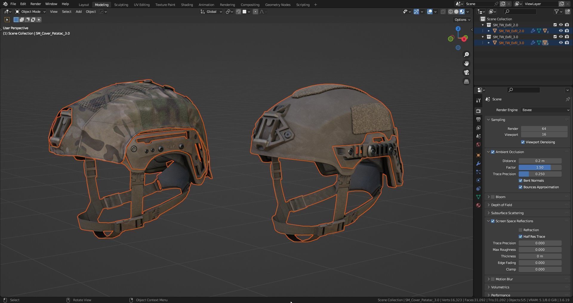 TEAM WENDY EXFIL HELMET Low-poly 3D model_9