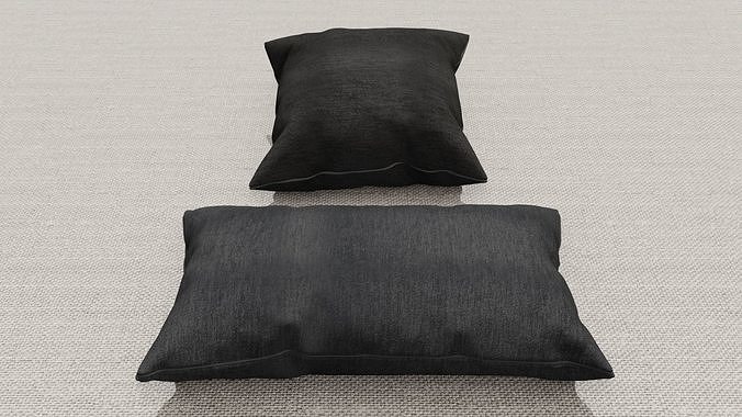 Pillow 3D models Low-poly 3D model