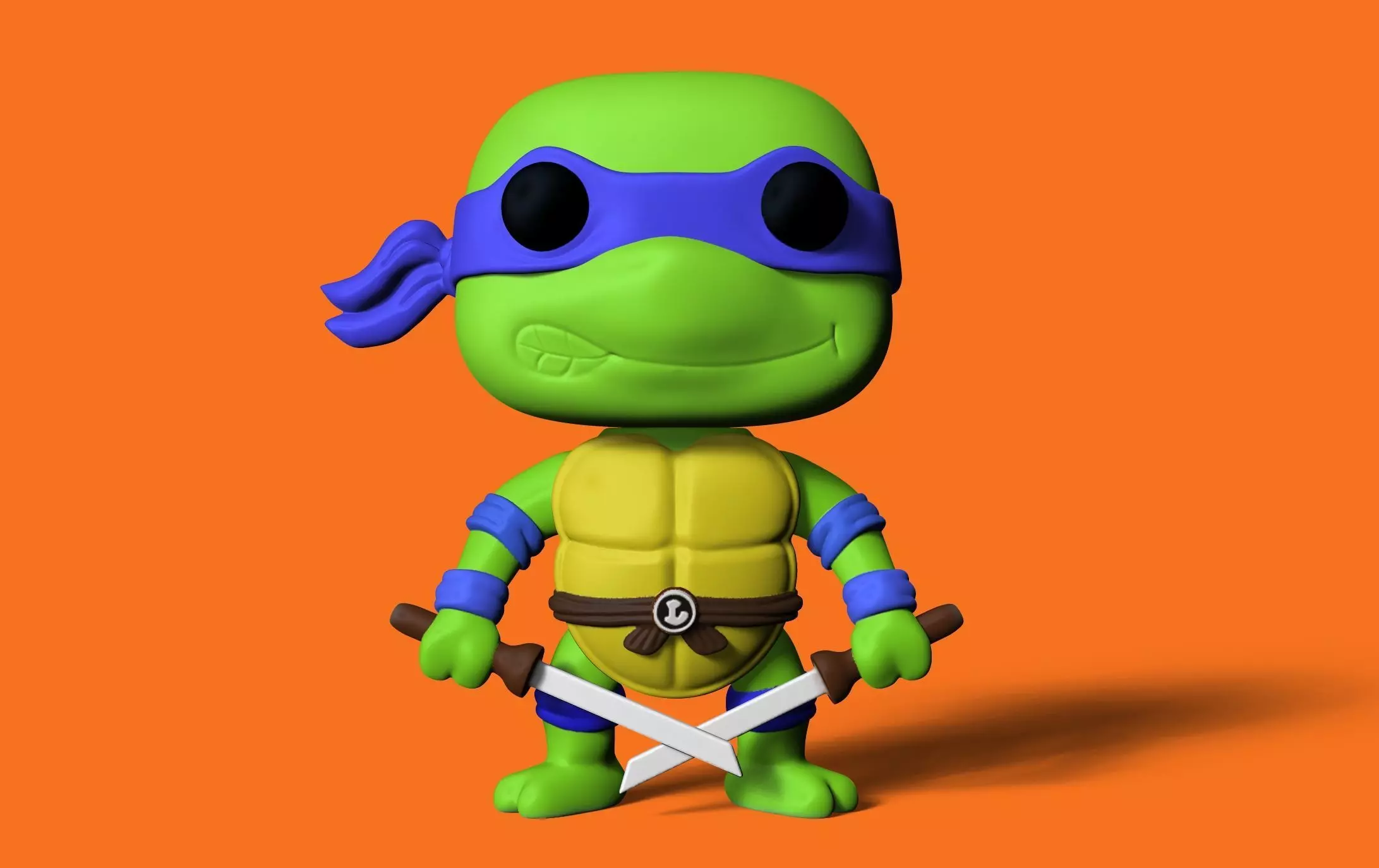 Leonardo Funko pop 3D print model_0