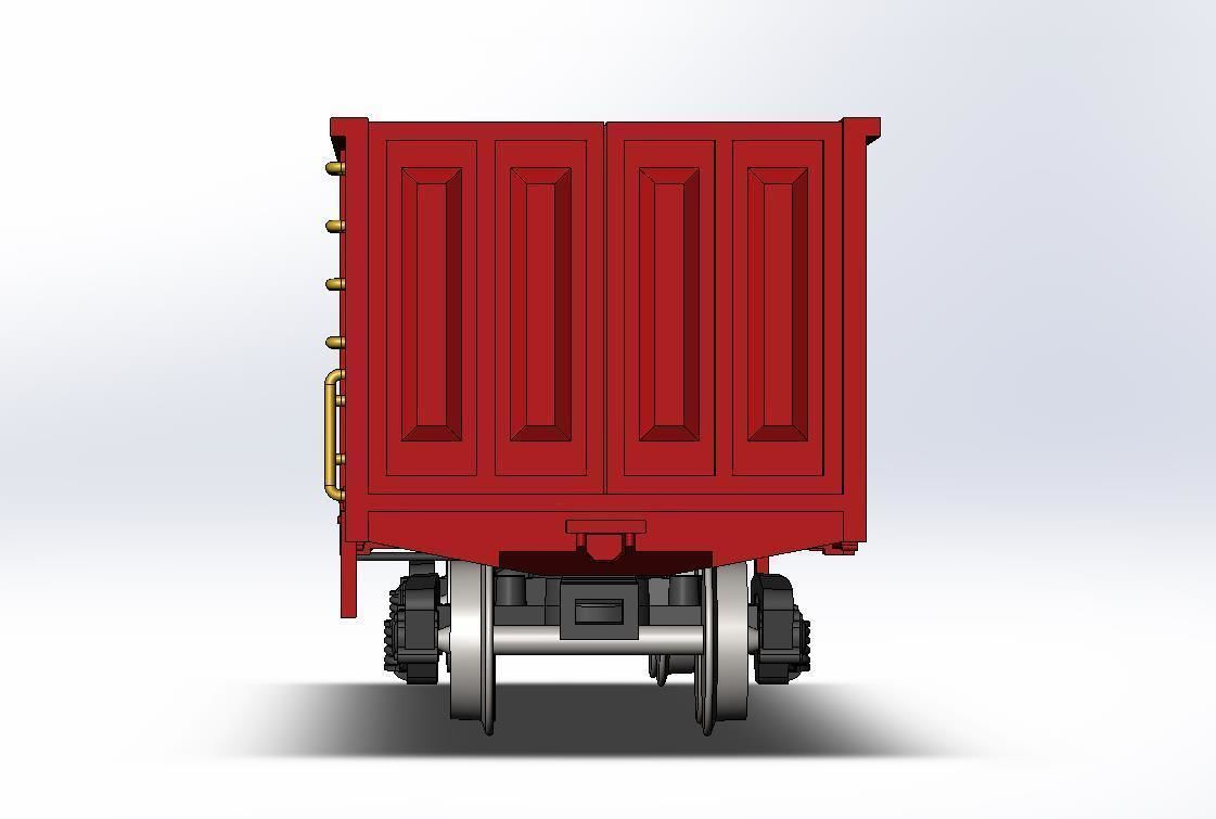 Open wagon model 12-757 scale 1 to 87 3D print model_5