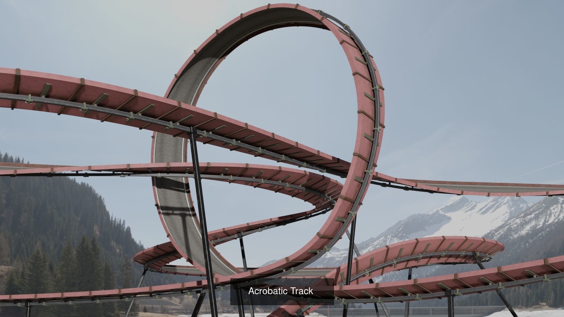 Acrobatic tracks 3D Model Collection_3