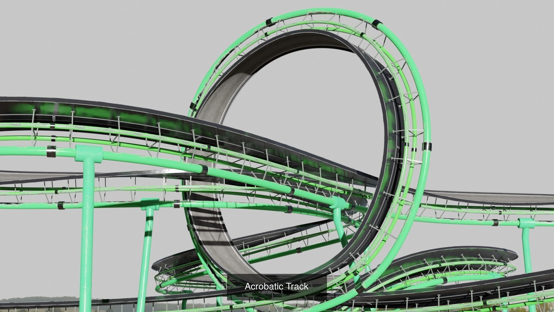 Acrobatic tracks 3D Model Collection_1