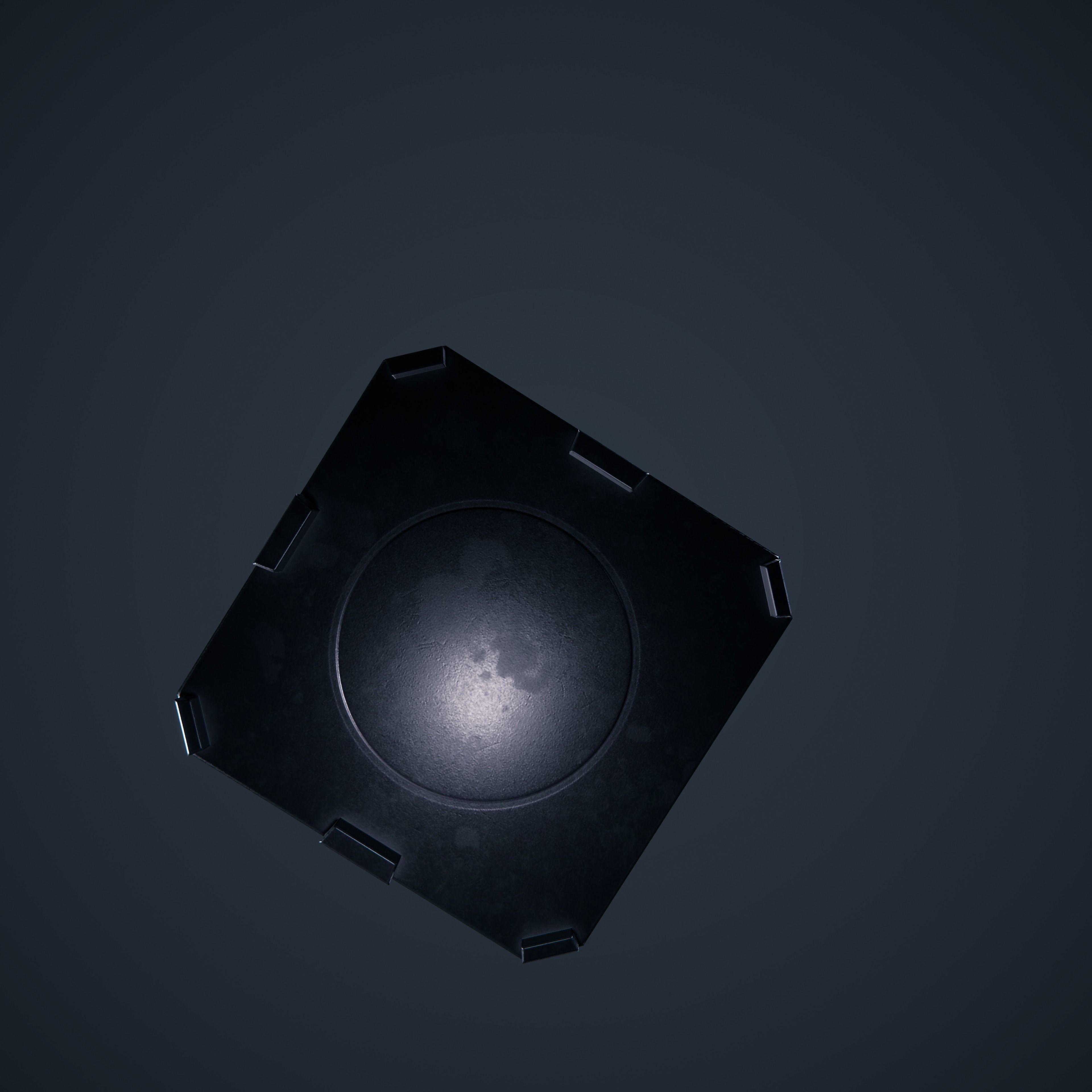 Traffic Cone Low-poly 3D model_11