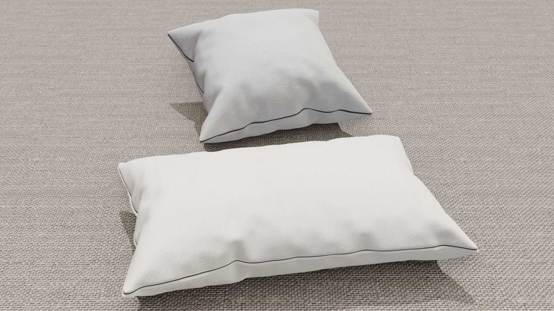 Pillow 3D models Low-poly 3D model_12