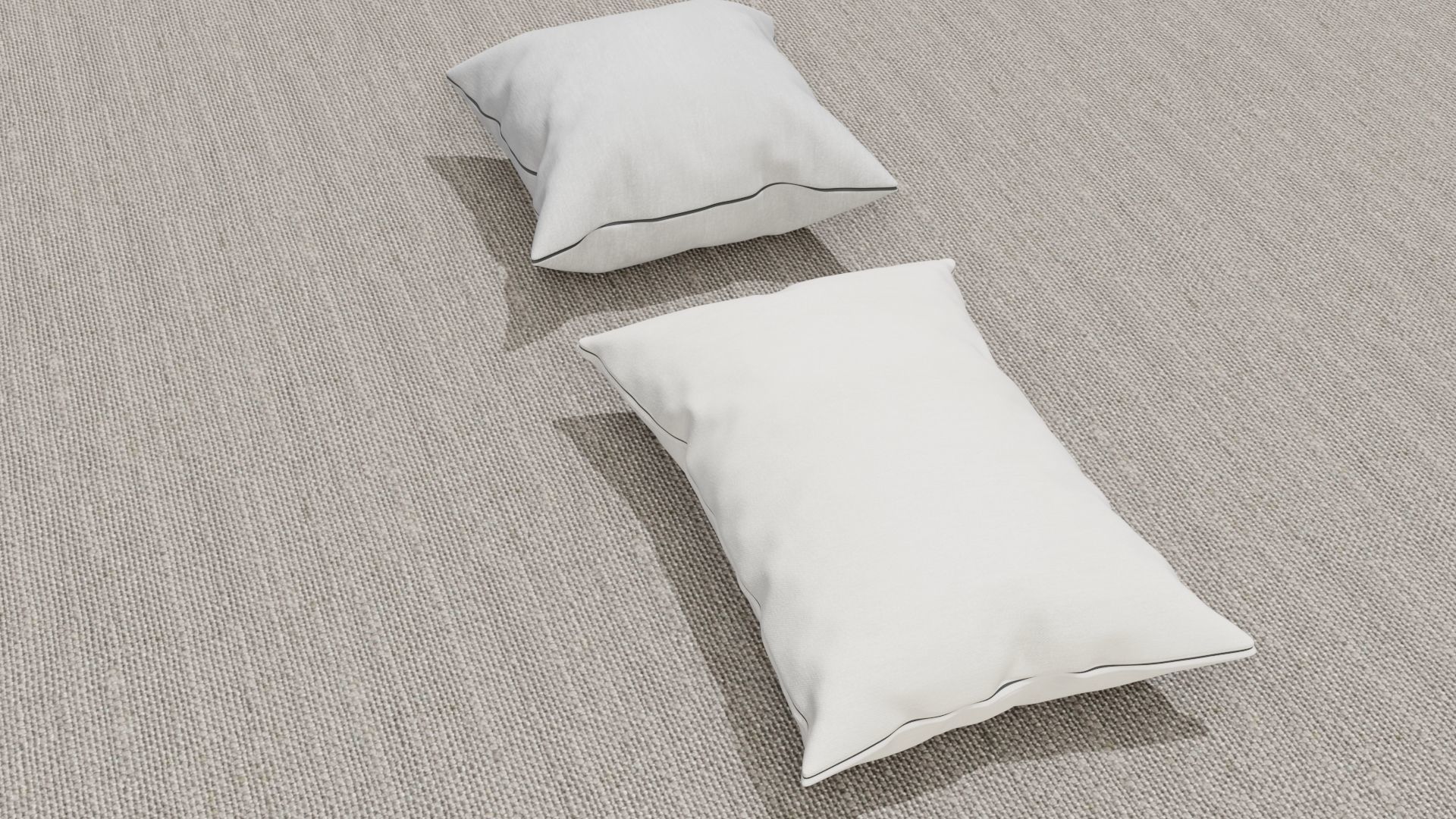 Pillow 3D models Low-poly 3D model_3