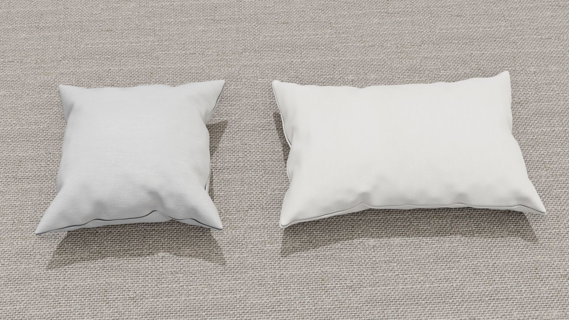 Pillow 3D models Low-poly 3D model_2