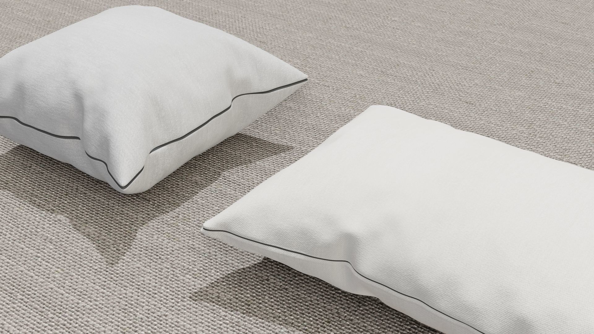 Pillow 3D models Low-poly 3D model_7