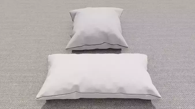 Pillow 3D models Low-poly 3D model Pillow 3D models Low-poly 3D model