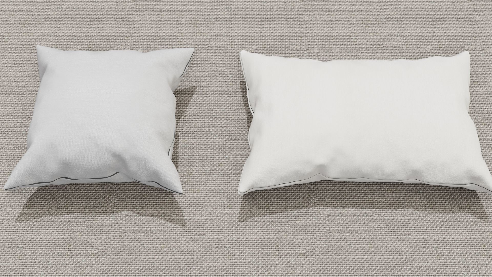 Pillow 3D models Low-poly 3D model_6
