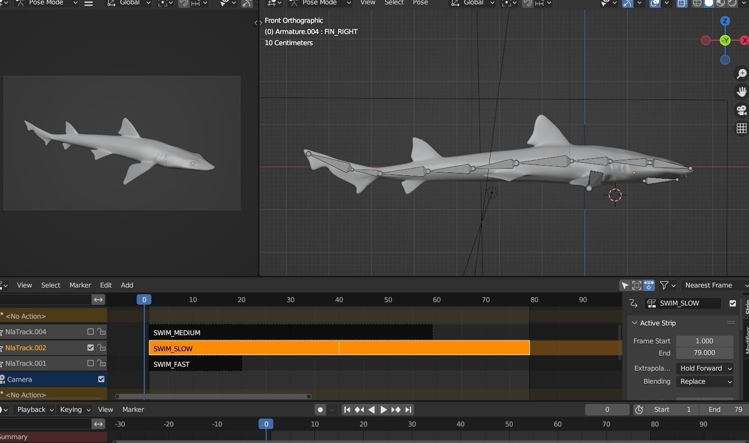 Smoothhound Shark Low-poly 3D model_19