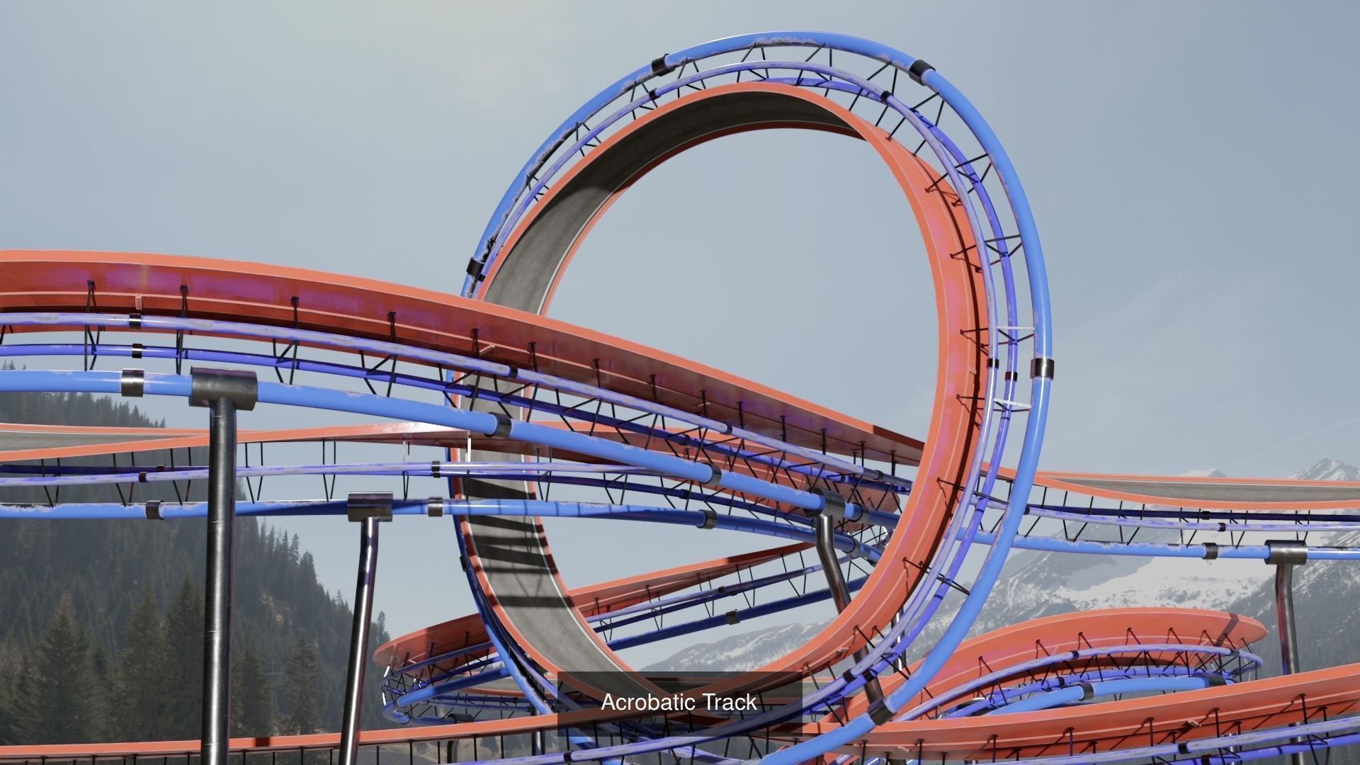 Acrobatic Tracks 3D model 3D Model Collection_1