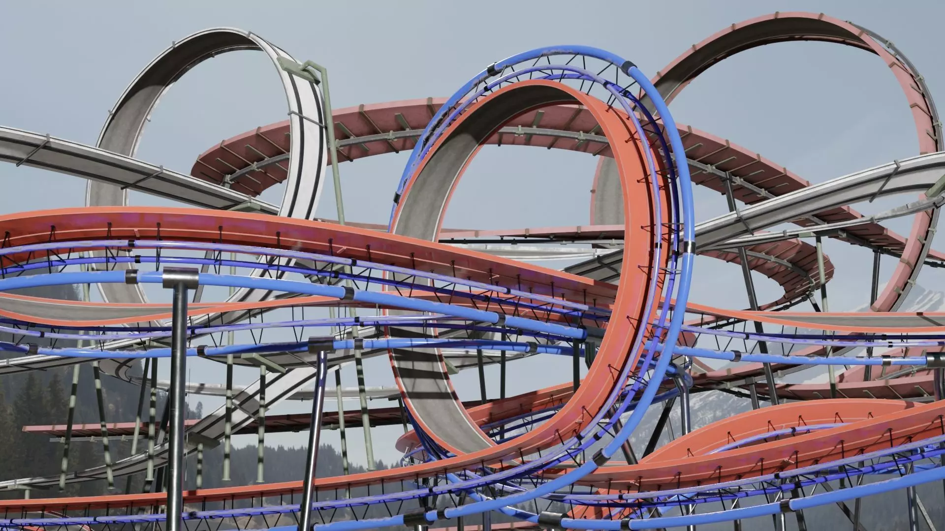 Acrobatic Tracks 3D model 3D Model Collection_0