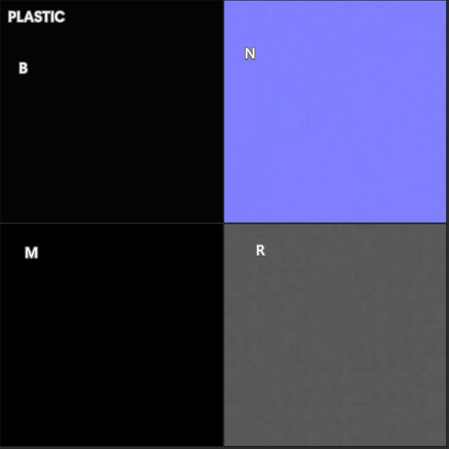 ikea adde black PBR 3D model_6