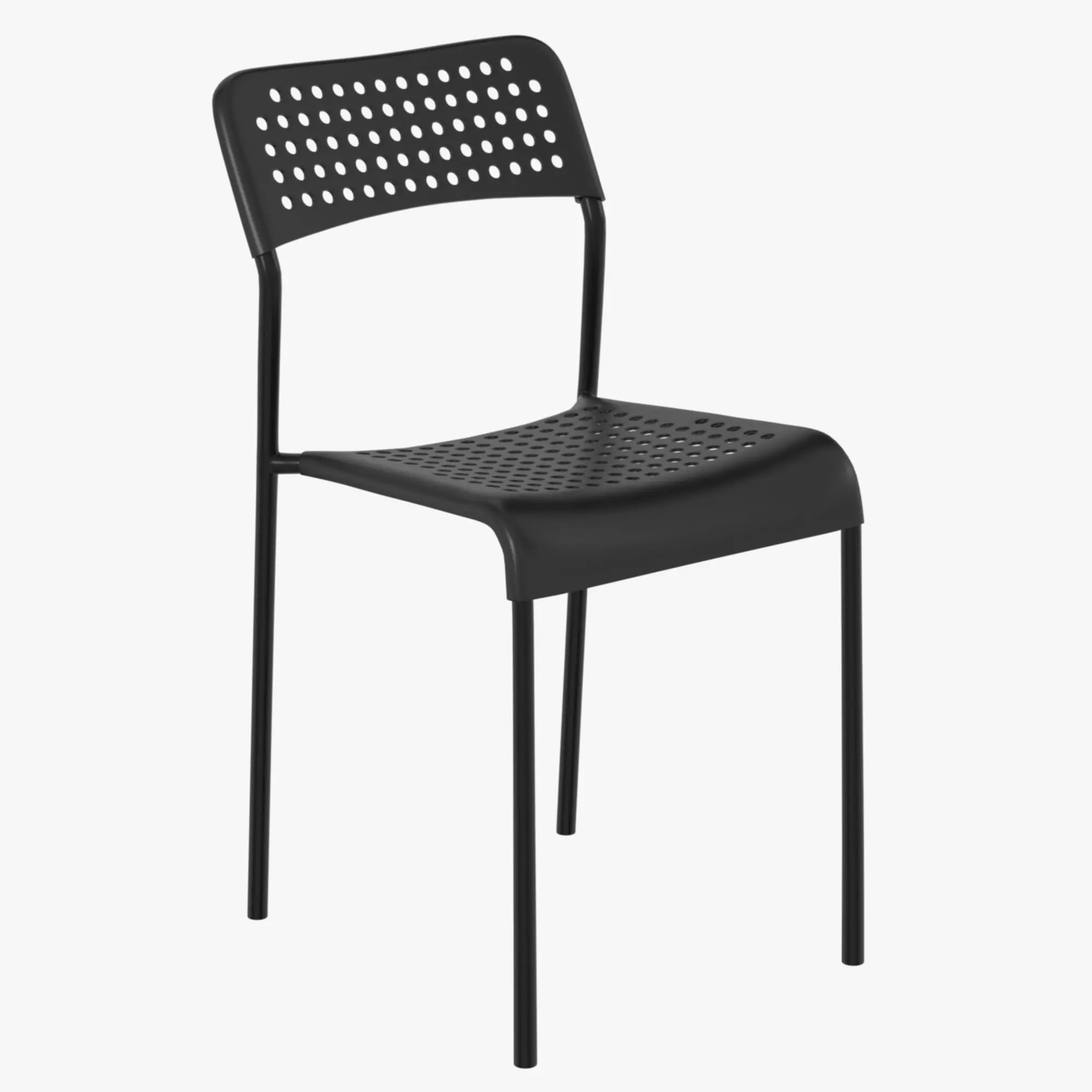 ikea adde black PBR 3D model_0