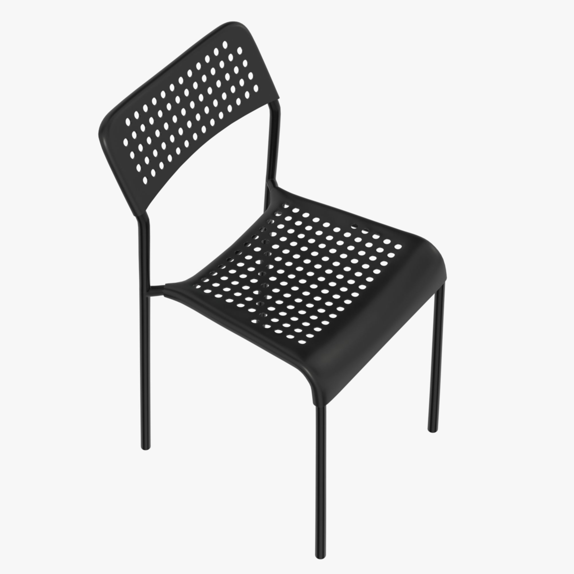 ikea adde black PBR 3D model_2