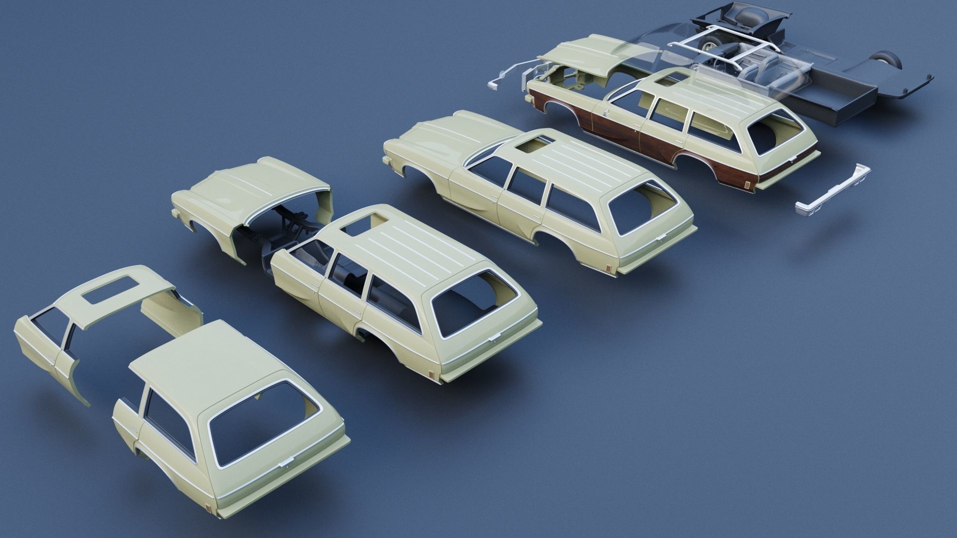 Oldsmobile Vista Cruiser 1973 3D print model_18