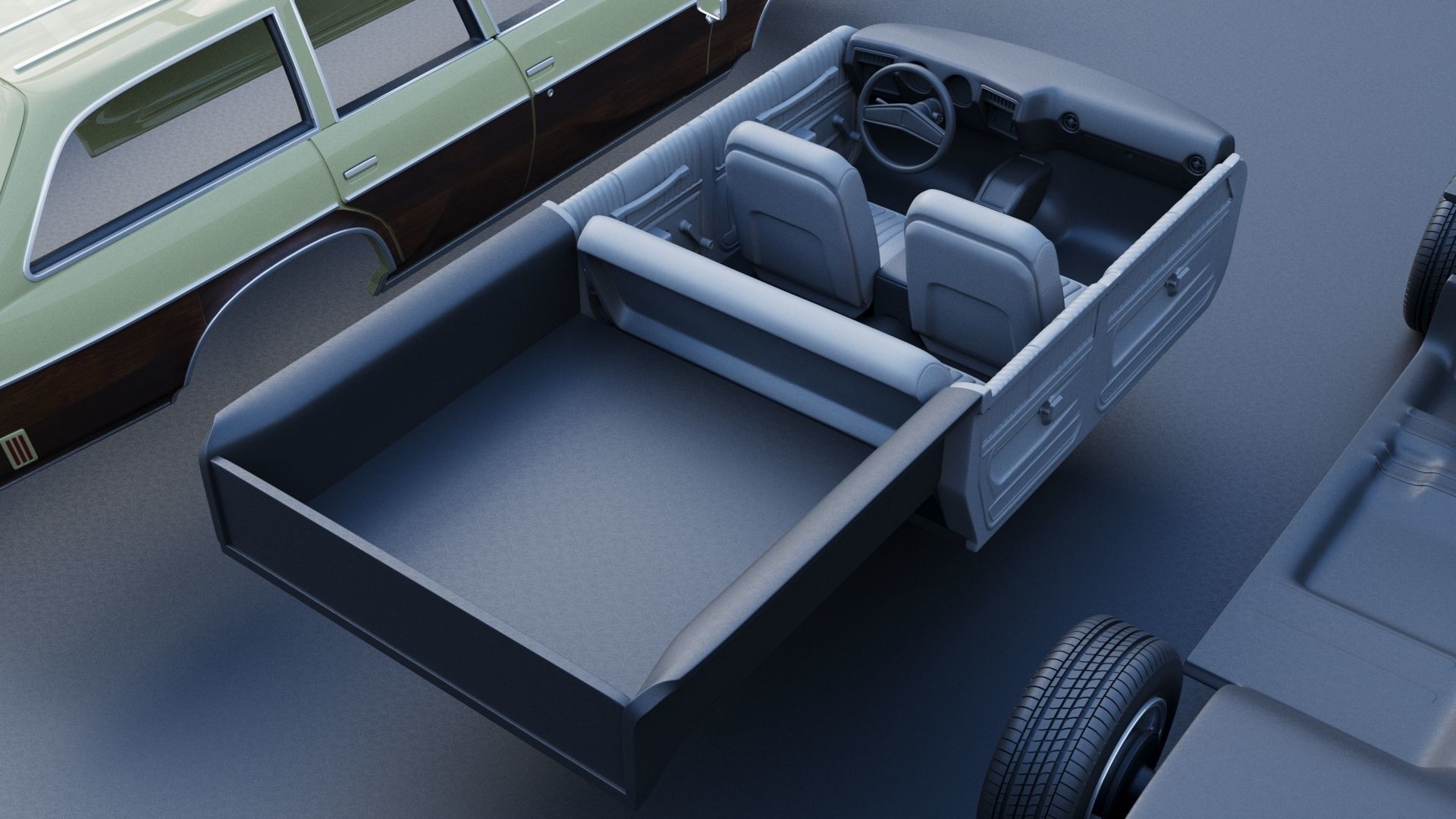 Oldsmobile Vista Cruiser 1973 3D print model_24