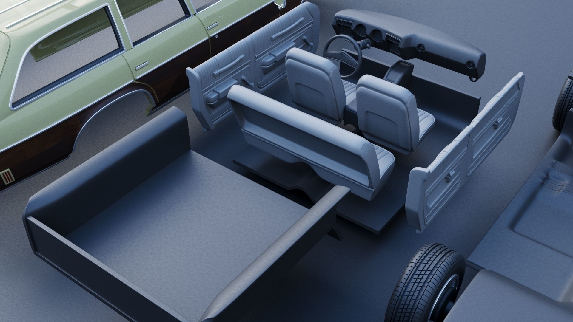 Oldsmobile Vista Cruiser 1973 3D print model_25