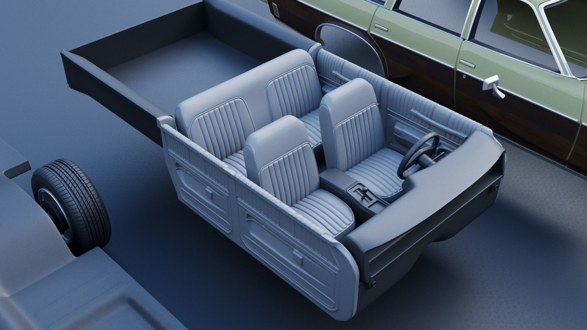 Oldsmobile Vista Cruiser 1973 3D print model_23