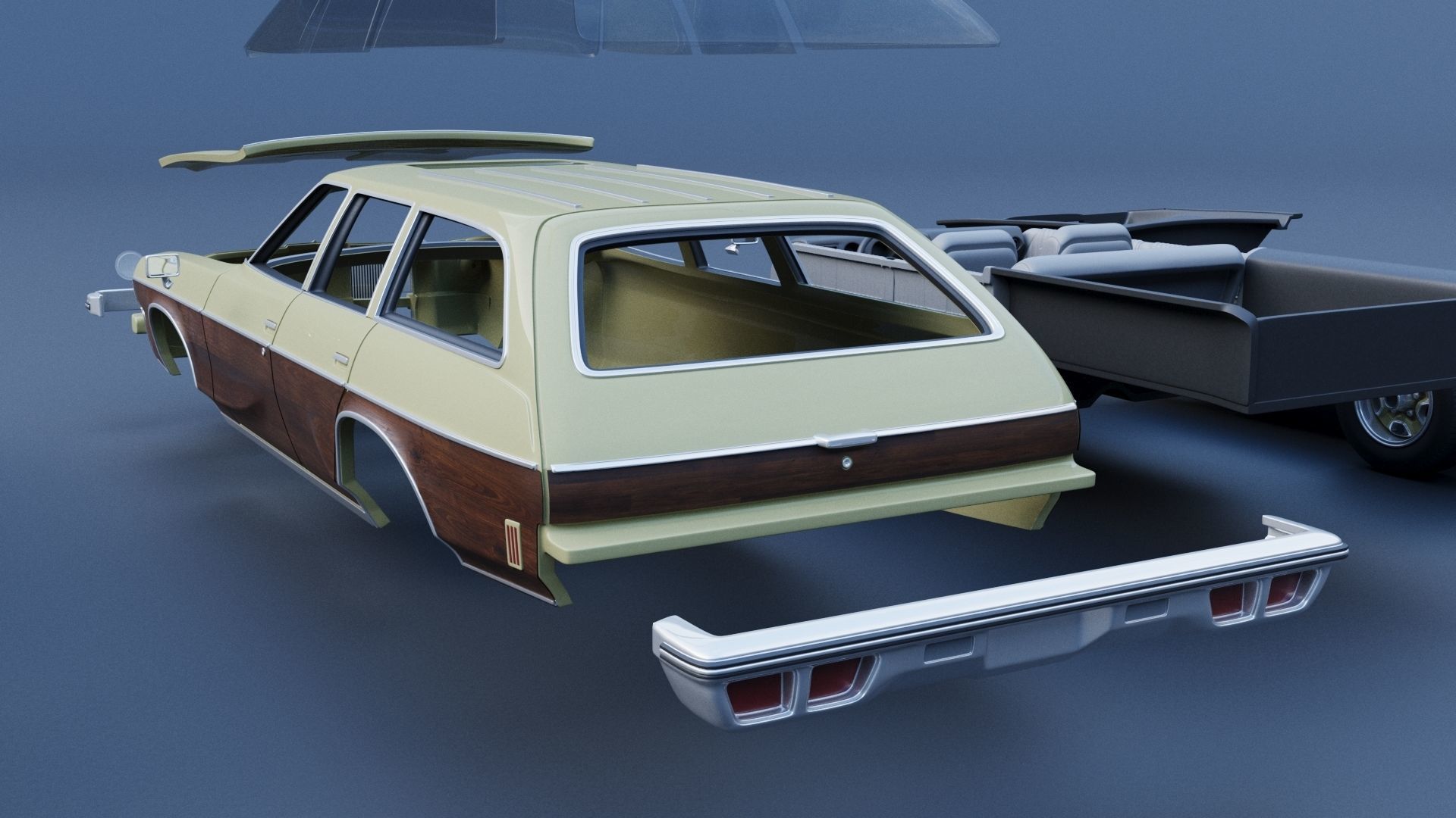 Oldsmobile Vista Cruiser 1973 3D print model_19