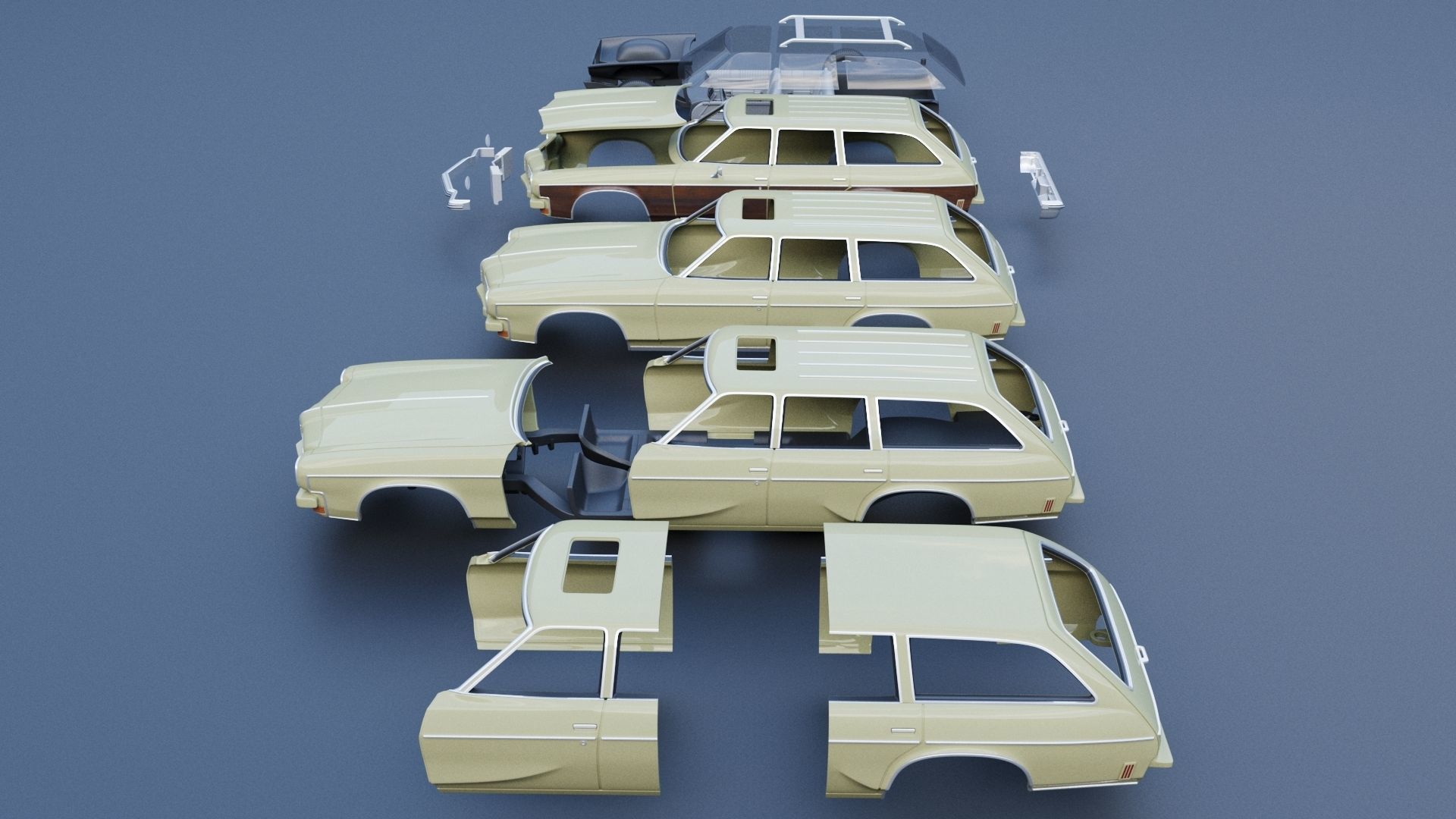 Oldsmobile Vista Cruiser 1973 3D print model_17