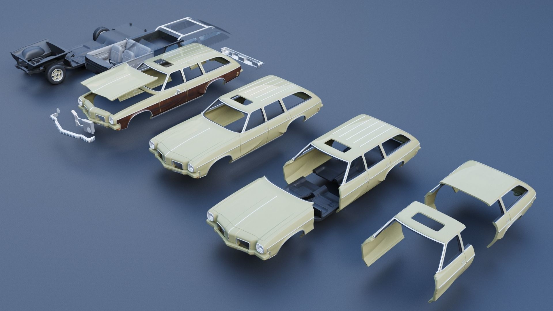Oldsmobile Vista Cruiser 1973 3D print model_16