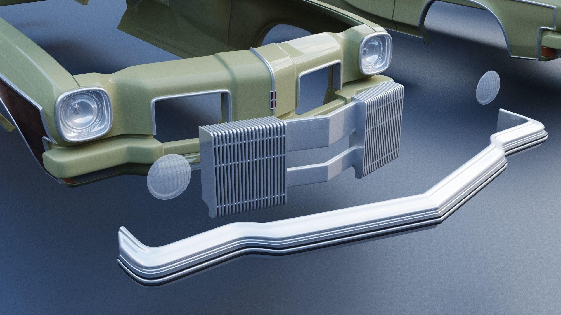 Oldsmobile Vista Cruiser 1973 3D print model_22