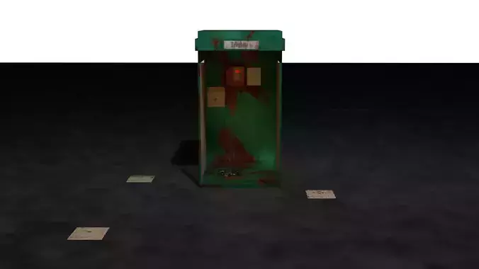 telephone booth Free 3D model