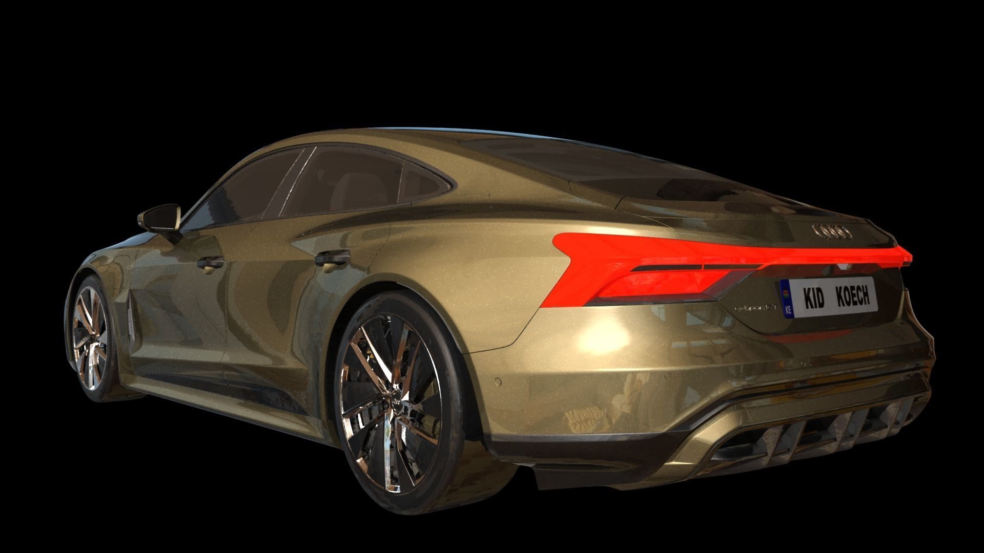 Audi E Tron 3D model_3