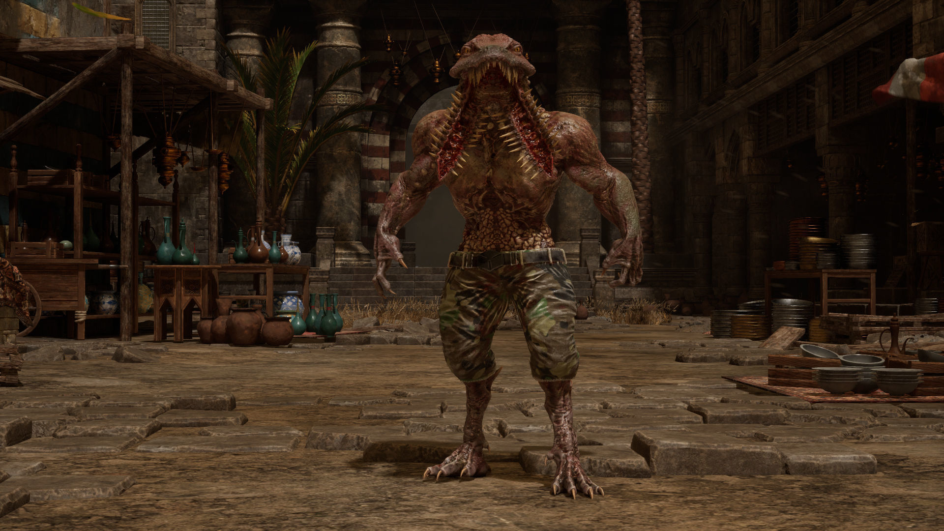 Crocodile Mutant Low-poly 3D model_19