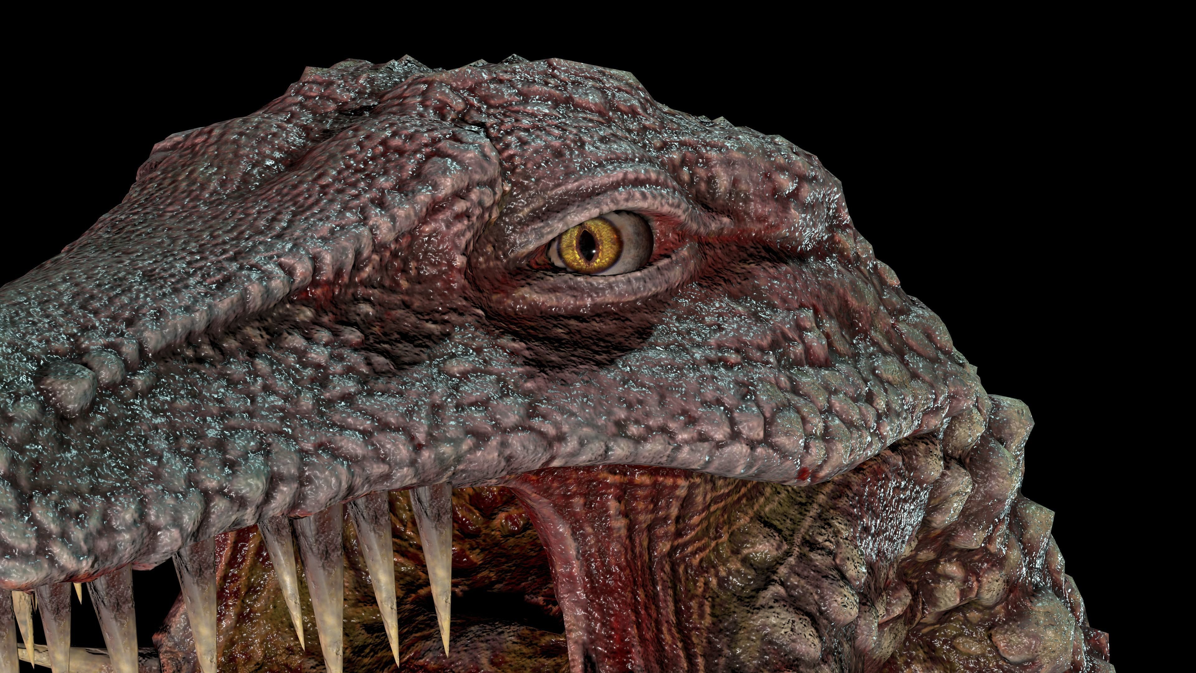 Crocodile Mutant Low-poly 3D model_15
